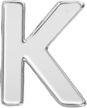 Slider Block Letter Charm