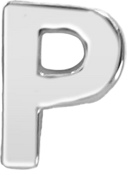 Slider Block Letter Charm