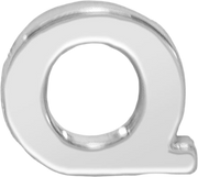 Slider Block Letter Charm