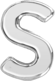 Slider Block Letter Charm