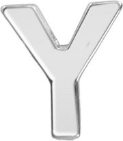 Slider Block Letter Charm
