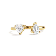 Toi Et Moi Heart Ring - Gold
