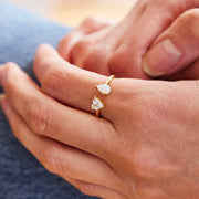 Toi Et Moi Heart Ring