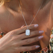Mother Of Pearl Initial Necklace