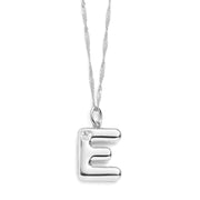 Bubble Letter Initial Necklace