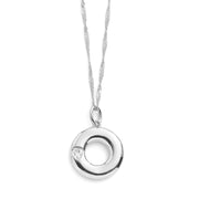 Bubble Letter Initial Necklace