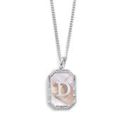 Mother Of Pearl Initial Necklace