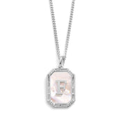 Mother Of Pearl Initial Necklace