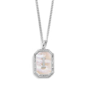 Mother Of Pearl Initial Necklace