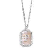 Mother Of Pearl Initial Necklace