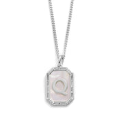 Mother Of Pearl Initial Necklace