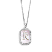 Mother Of Pearl Initial Necklace