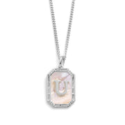 Mother Of Pearl Initial Necklace