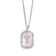 Mother Of Pearl Initial Necklace