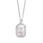 Mother Of Pearl Initial Necklace