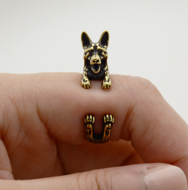 German Shepherd Wrap Ring