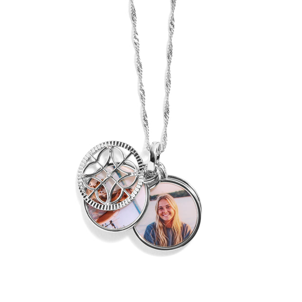 Personalized Filagree Photo Necklace