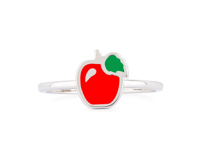 Enamel Apple Ring