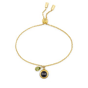 Personalized Birthstone Slider Bracelet