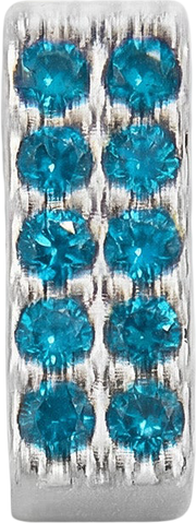 Slider Block Birthstone Charm