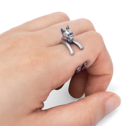 Boston Terrier Wrap Ring