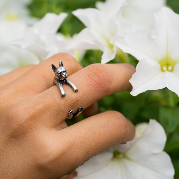 Boston Terrier Wrap Ring