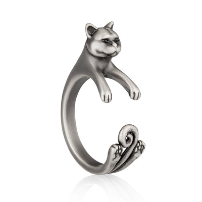 British Shorthair Wrap Ring