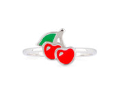 Enamel Cherry Ring