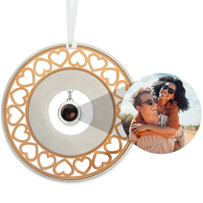 Circle Heart Cut Out Ornament