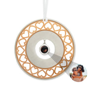 Circle Heart Cut Out Ornament