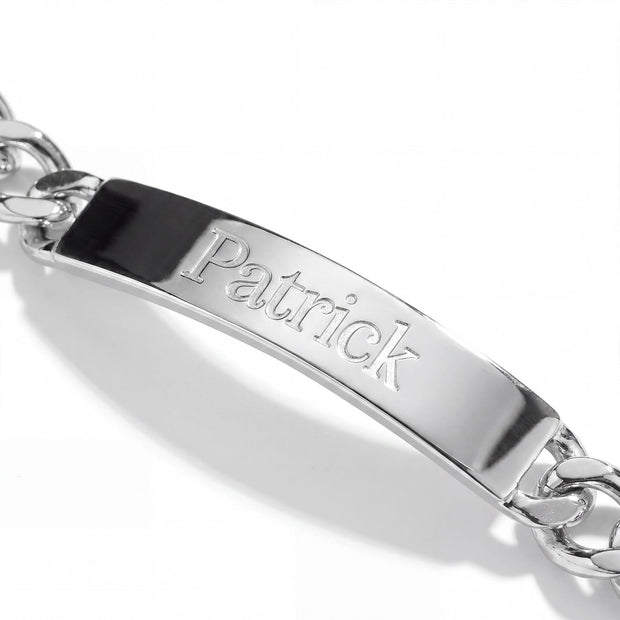 Engravable Curb Chain ID Bracelet