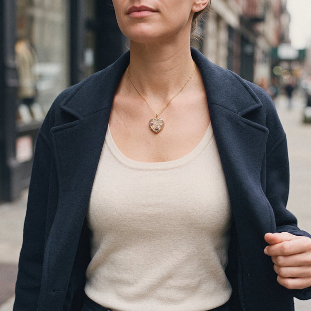 Floating Bird Charm, worn