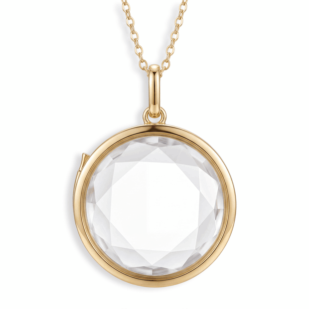 Floating Glass Locket Circle Necklace — image 1 of 5