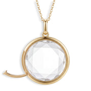 Floating Glass Locket Circle Necklace — thumbnail 3 of 5