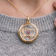 Floating Heart Charm, worn