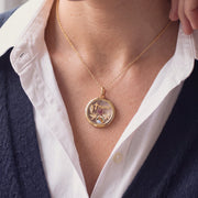 Floating Heart Charm, worn