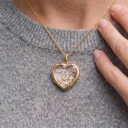 Floating Horseshoe Charm, worn
