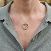 Floating Horseshoe Charm, worn