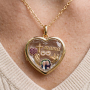 Floating Infinity Charm, worn
