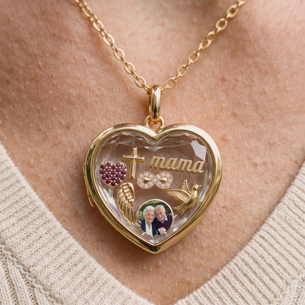 Floating Infinity Charm, worn