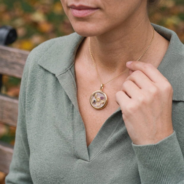 Floating Paw Charm, worn