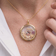 Floating Photo Charm, worn