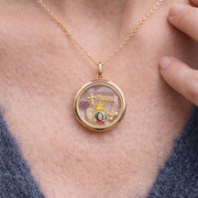 Floating Star Charm, worn