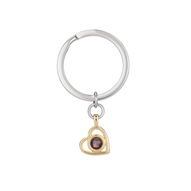 Personalized Heart Photo Keychain
