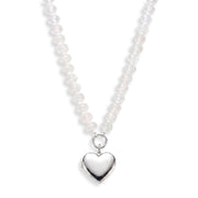Personalized Semi-Precious Heart Locket Necklace