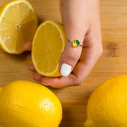 Enamel Lemon Ring