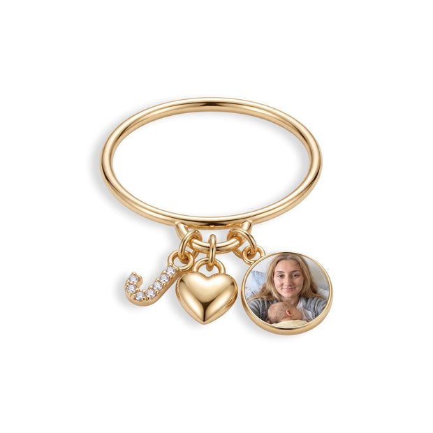 Mini Custom Charm Ring — image 1 of 4