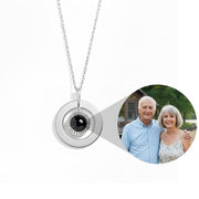 Engravable Circle Photo Necklace
