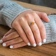 Enamel Orange Ring