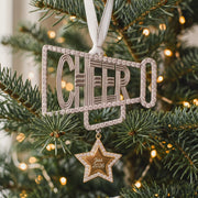 Personalized Cheer Ornament, worn